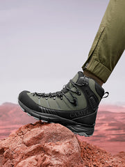 Men's Leather Waterproof And Non-slip Hiking Shoes