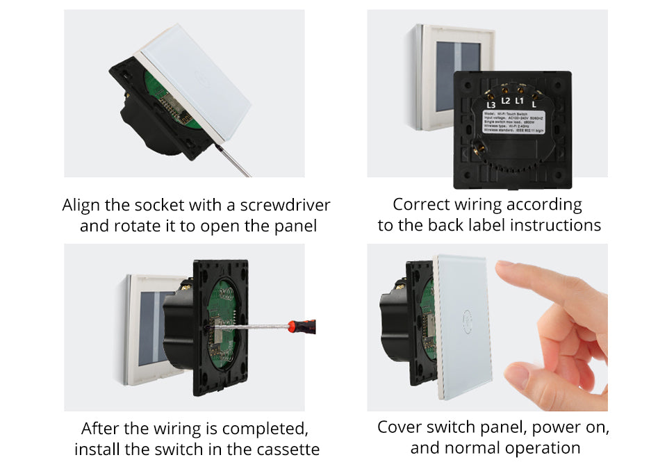 Tuya Wifi Smart Touch Dimming Panel