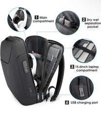 Business Backpack For Men Fit 15.6 inch Laptop Backpack Multifunctional