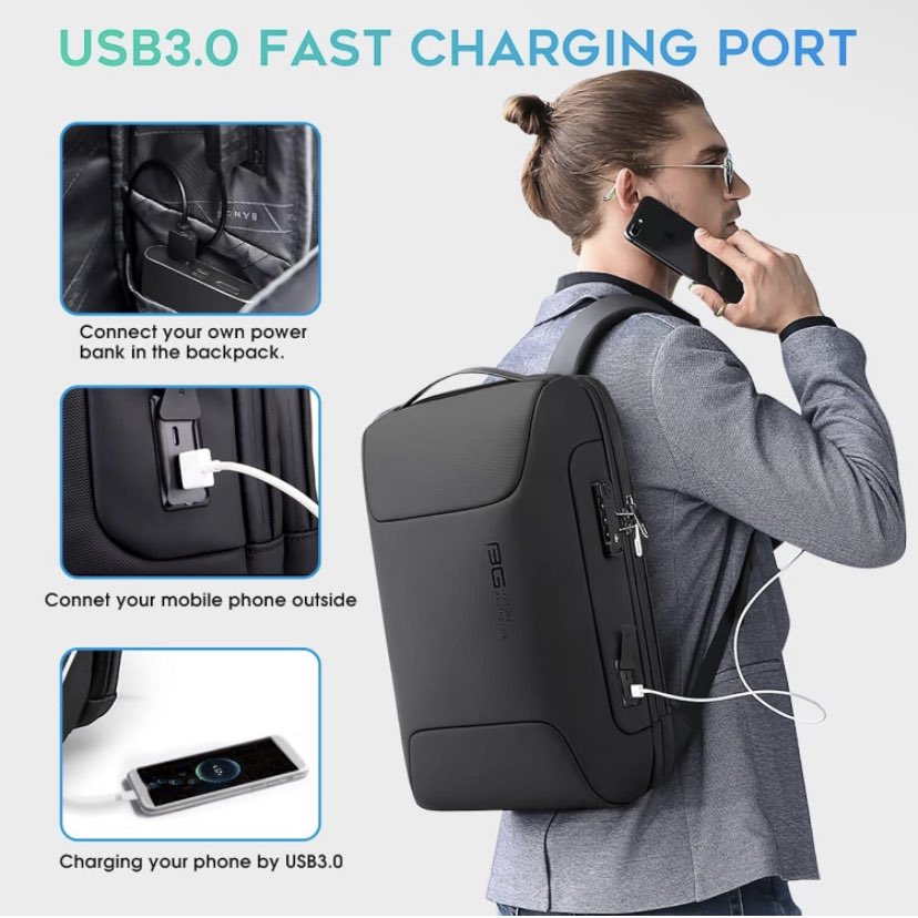 Business Backpack For Men Fit 15.6 inch Laptop Backpack Multifunctional